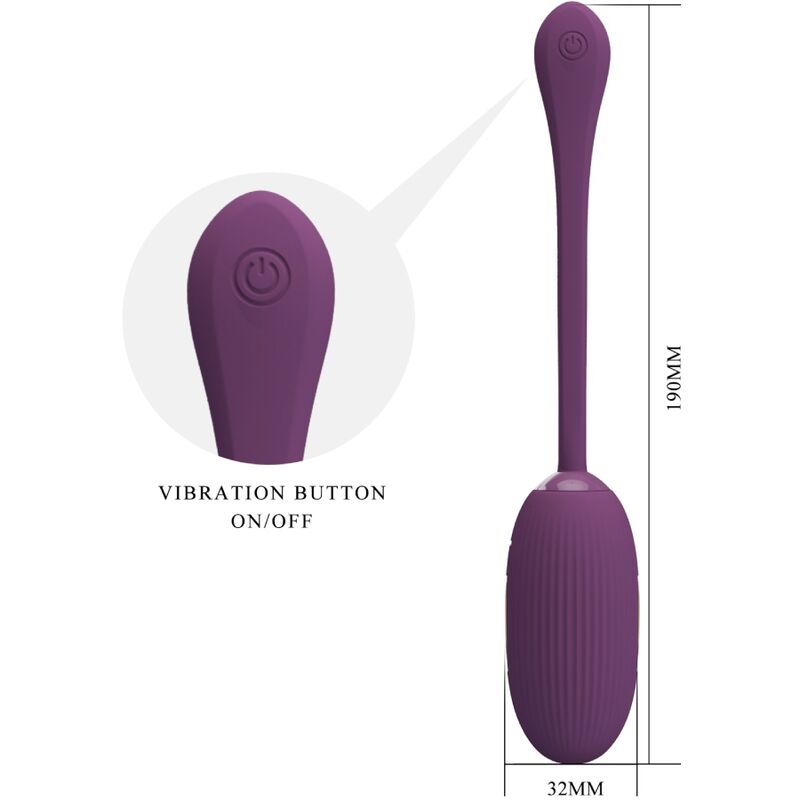 Pretty Love Doreen Huevo Vibrador Recargable Lila – Diseño Ergonómico Para Placer Versátil