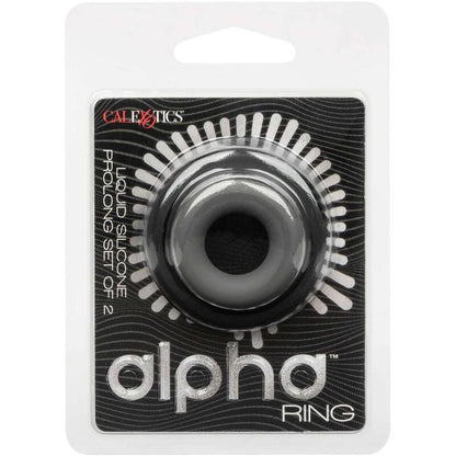 Comprar CALEXOTICS Alpha Set De 2 Anillos Prolong Gris – Conjunto Con Diseño Ergonómico Para Mayor Placer-Noxtic
