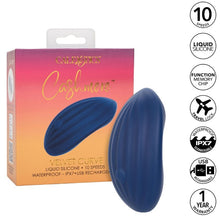 CALEXOTICS Cashmere Velvet Curve Azul – Vibrador Recargable Con Diseño Ergonómico Para Placer Sensorial