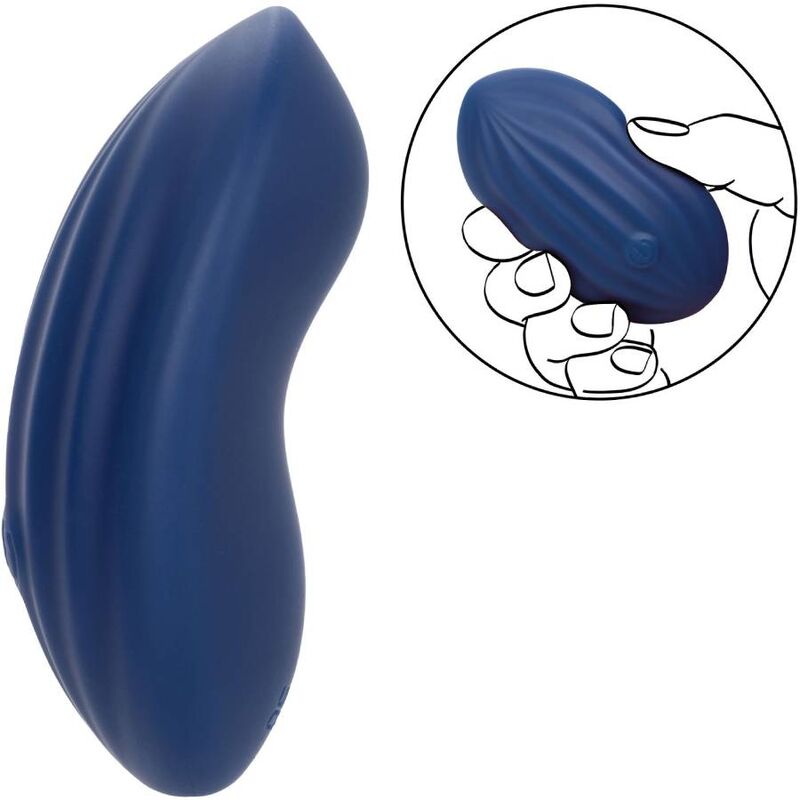 CALEXOTICS Cashmere Velvet Curve Azul – Vibrador Recargable Con Diseño Ergonómico Para Placer Sensorial