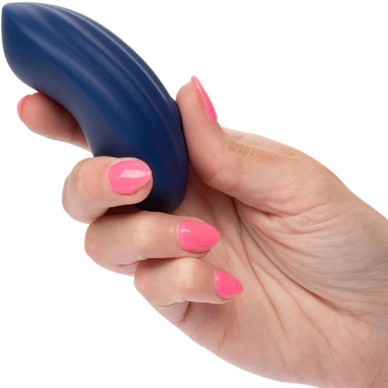 CALEXOTICS Cashmere Velvet Curve Azul – Vibrador Recargable Con Diseño Ergonómico Para Placer Sensorial