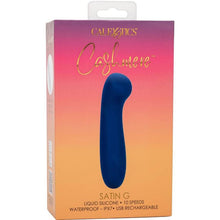 CALEXOTICS Cashmere Satin G Azul – Masajeador Elegante Con Silicona Médica Hipoalergénica