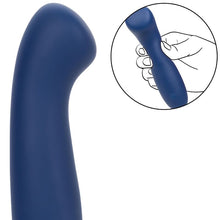 CALEXOTICS Cashmere Satin G Azul – Masajeador Elegante Con Silicona Médica Hipoalergénica