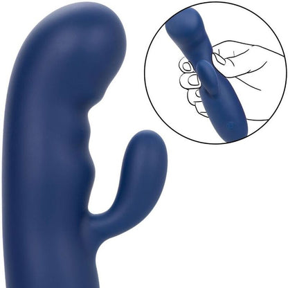Comprar CALEXOTICS Cashmere Silk Duo Azul – Masajeador De Doble Motor Con Diseño Elegante-Noxtic
