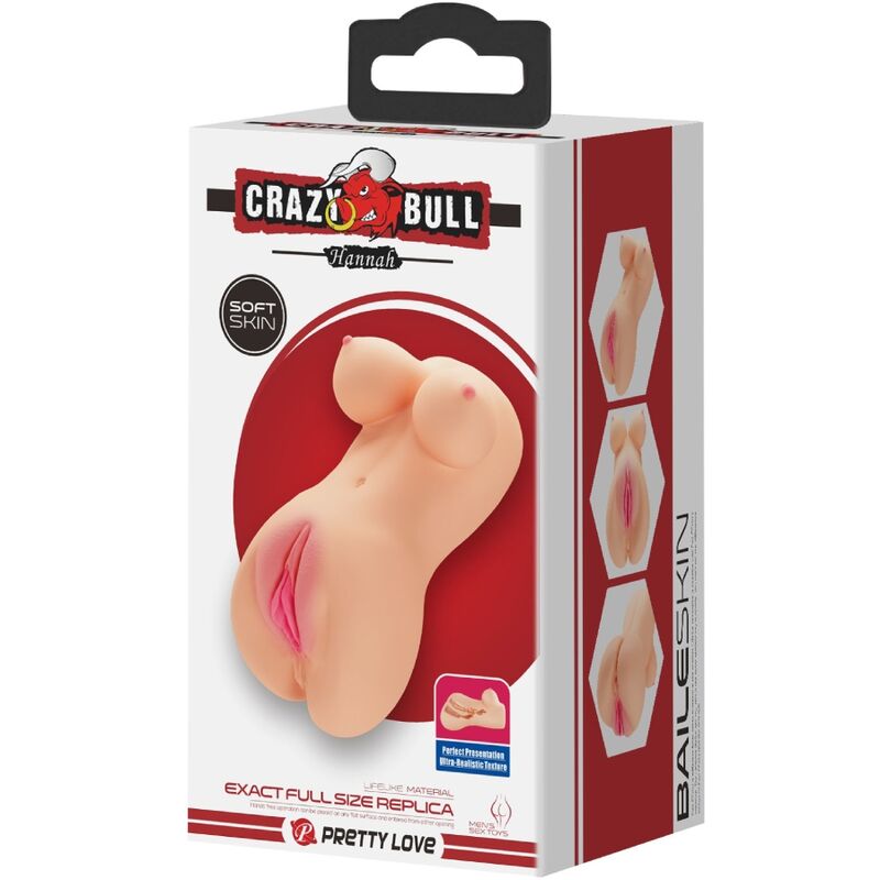 Vibratore CRAZY BULL Hannah – Giocattolo erotico realistico per il piacere sensoriale