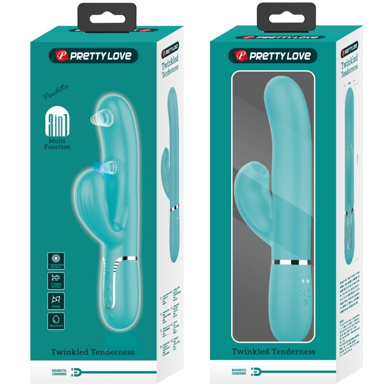 Pretty Love Perlita Vibratore Punto G 3 in 1 – Vibratore multifunzione con 7 modalità per un piacere personalizzato