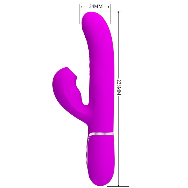 PRETTY LOVE Perlita Vibrador Multifuncional Violeta – Experiencia Única Con 7 Modos de Golpe