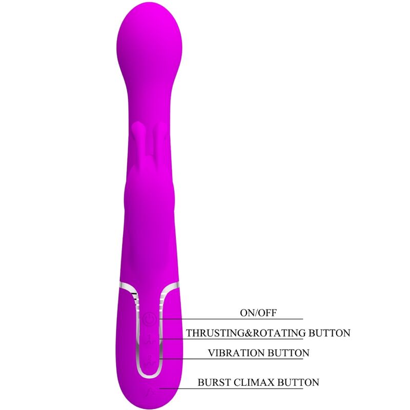 Comprar Pretty Love Dejon Vibrador Rabbit 3 En 1 – Vibrador Multifuncional Con Potentes Motores Gemelos-Noxtic