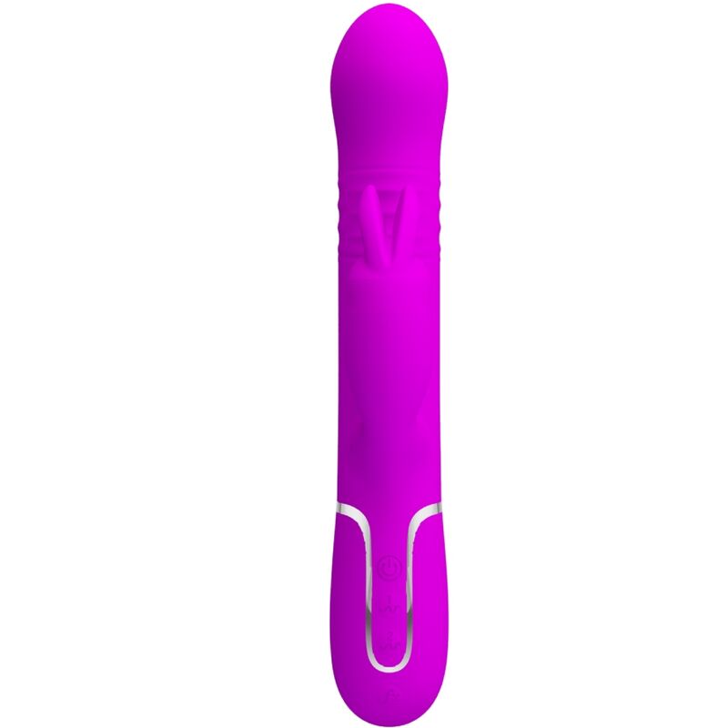 PRETTY LOVE Vibrador Coale Rabbit Perlas Violeta – Estimulador Con Diseño Elegante Para Placer Sensorial