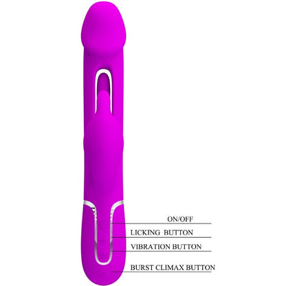 Comprar Pretty Love Kampas Vibrador Rabbit 3 En 1 – Diseño Multifuncional Para Placer Sensorial-Noxtic
