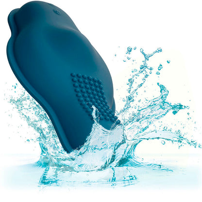 CALEXOTICS Rider Masajeador Doble Motor Con Control Remoto Azul – Diseño Innovador Para Placer Personalizado