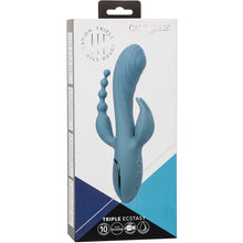 Comprar CALEXOTICS Vibrador Triple Éxtasis Gris – Masajeador Recargable Con Potente Triple Acción-Noxtic