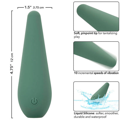 CALEXOTICS Mod Chic Estimulador Verde – Diseño Elegante Para Estimulación Sensorial Precisa