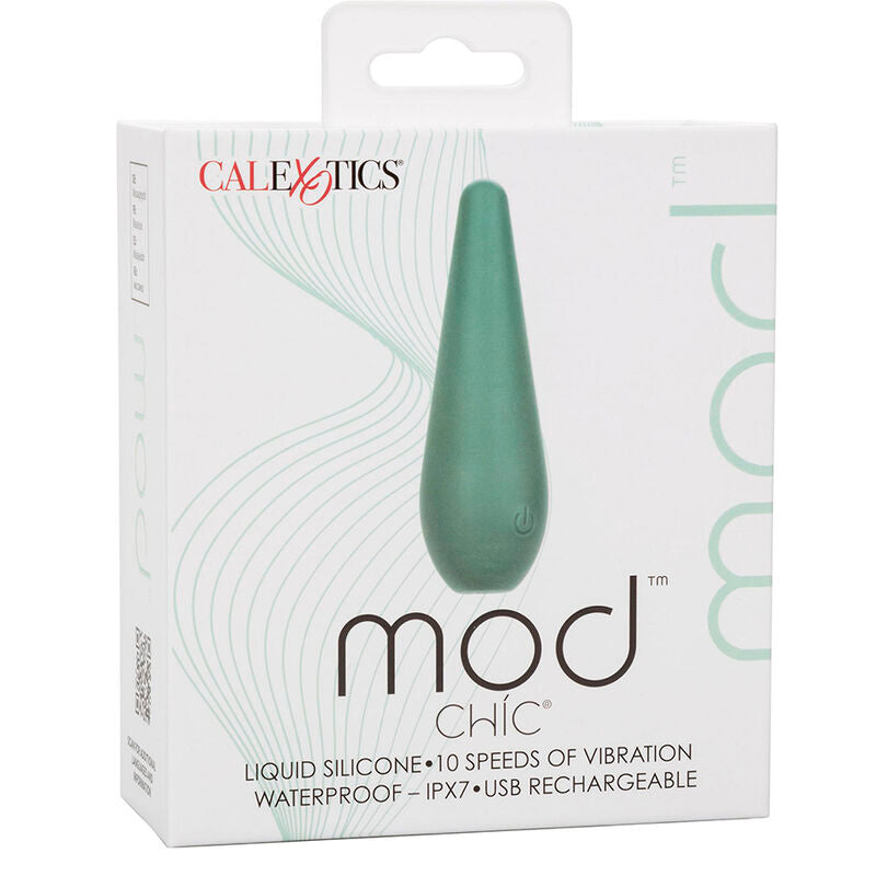 CALEXOTICS Mod Chic Estimulador Verde – Diseño Elegante Para Estimulación Sensorial Precisa