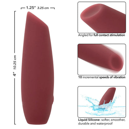 CALEXOTICS Mod Tilt Estimulador Rojo – Vibrador Recargable Con Diseño Ergonómico Para Placer Sensorial