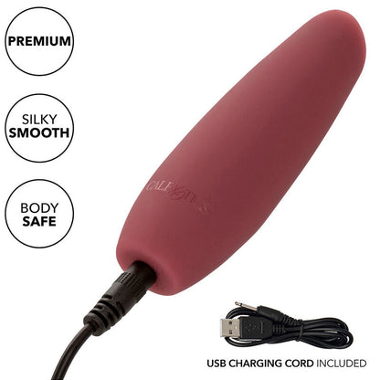 CALEXOTICS Mod Tilt Estimulador Rojo – Vibrador Recargable Con Diseño Ergonómico Para Placer Sensorial