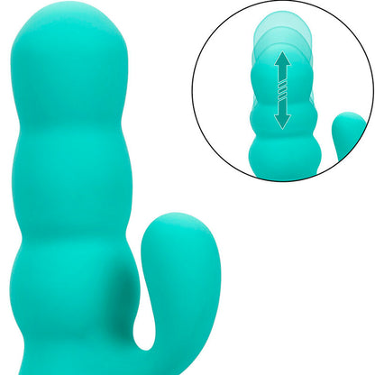 Comprar CALEXOTICS Del Mar Diva Vibrador Rabbit Verde Agua – Vibrador Recargable Con Diseño Lúdico Y Funcionalidad Mejorada-Noxtic
