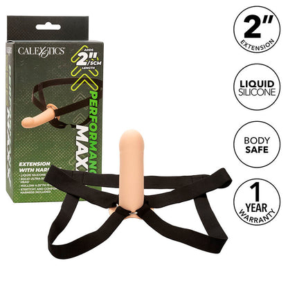 Comprar CALEXOTICS Performance Maxx Extensión Con Arnés Piel Claro – Aumento De Longitud Para Nuevas Sensaciones-Noxtic