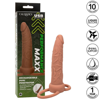 CALEXOTICS Performance Maxx Doble Estimulador Recargable – Diseño Ergonómico Para Placer Óptimo