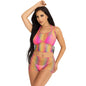 Comprar LEG AVENUE Set Top Y Pantalón Rejilla Multicolor – Conjunto Moderno Para Comodidad Y Estilo Vibrante-Noxtic