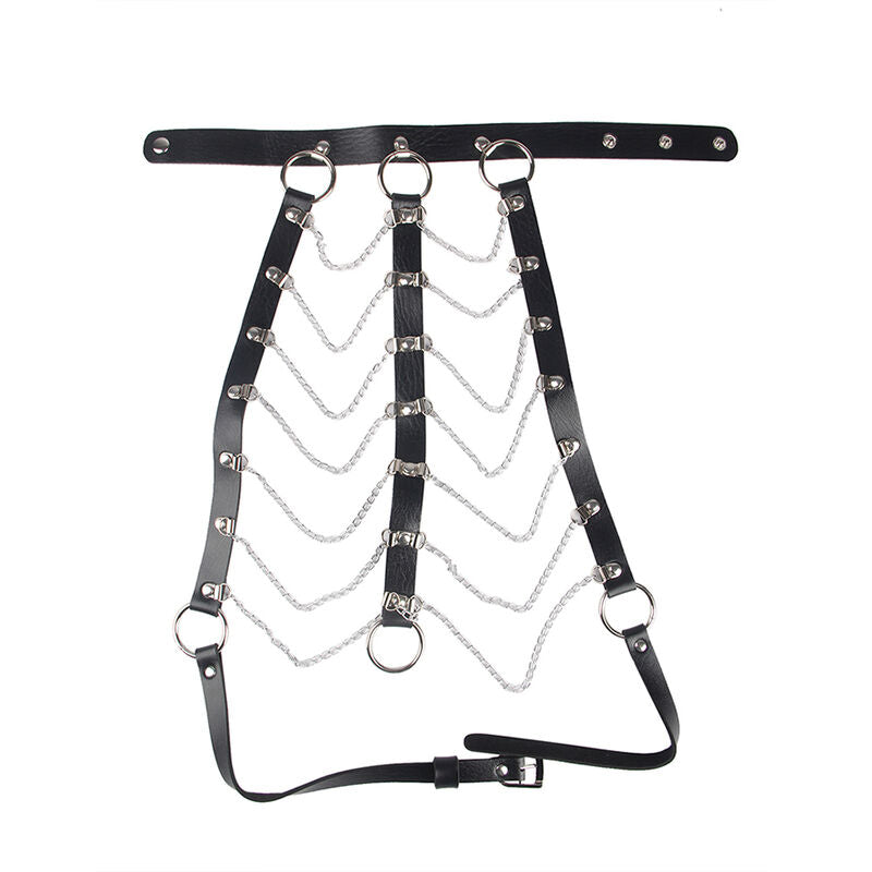 Comprar SUBBLIME Arnés De Pecho Cadenas Cuero Negro Talla Única – Diseño Sofisticado Para Libertad Sensorial-Noxtic
