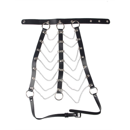 Comprar SUBBLIME Arnés De Pecho Cadenas Cuero Negro Talla Única – Diseño Sofisticado Para Libertad Sensorial-Noxtic