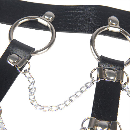 Comprar SUBBLIME Arnés De Pecho Cadenas Cuero Negro Talla Única – Diseño Sofisticado Para Libertad Sensorial-Noxtic
