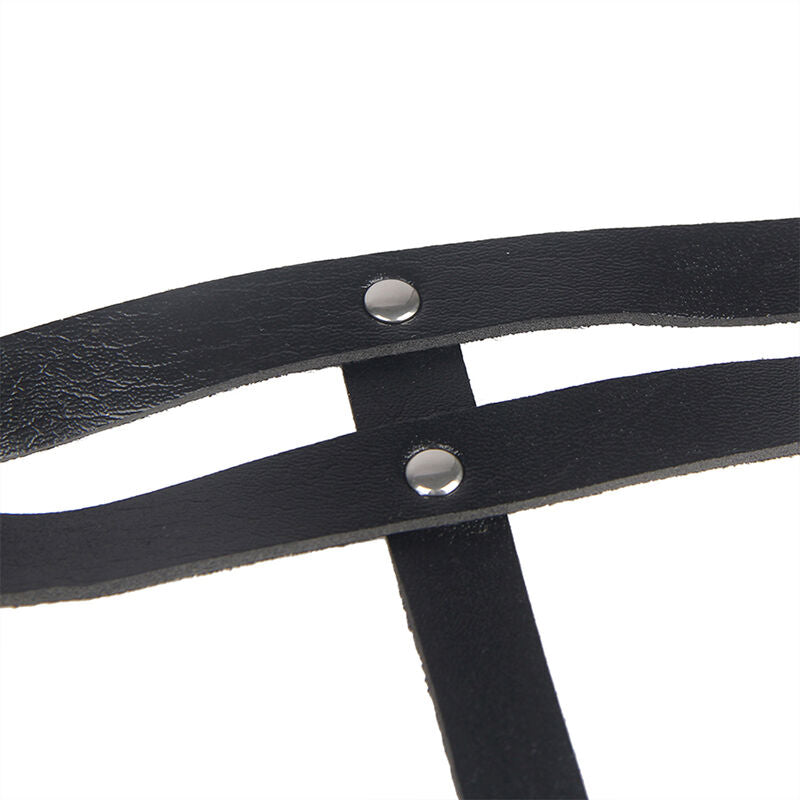 Comprar SUBBLIME Cinturón De Cadenas Anillas Cuero Negro – Diseño Elegante Para Un Toque Audaz-Noxtic