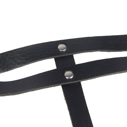 Comprar SUBBLIME Cinturón De Cadenas Anillas Cuero Negro – Diseño Elegante Para Un Toque Audaz-Noxtic