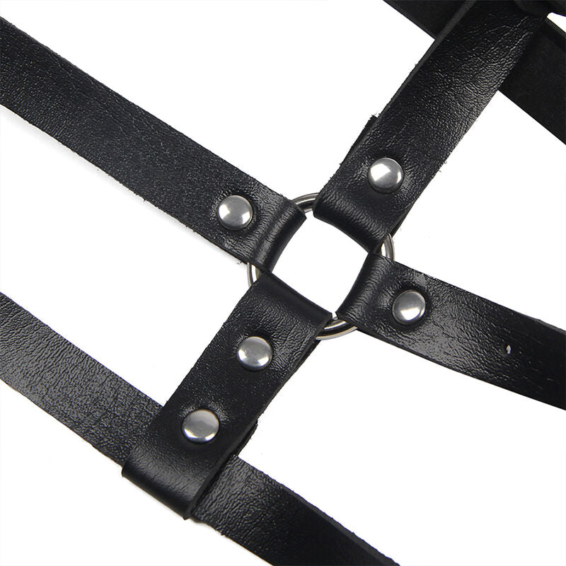 Comprar SUBBLIME Arnés De Pecho Con Anillas De Cuero Negro – Diseño Elegante Para Comodidad Y Estilo-Noxtic