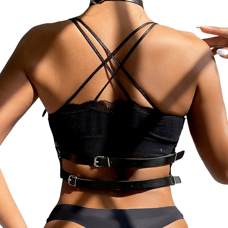 Comprar SUBBLIME Arnés De Pecho Con Anillas De Cuero Negro – Diseño Elegante Para Comodidad Y Estilo-Noxtic