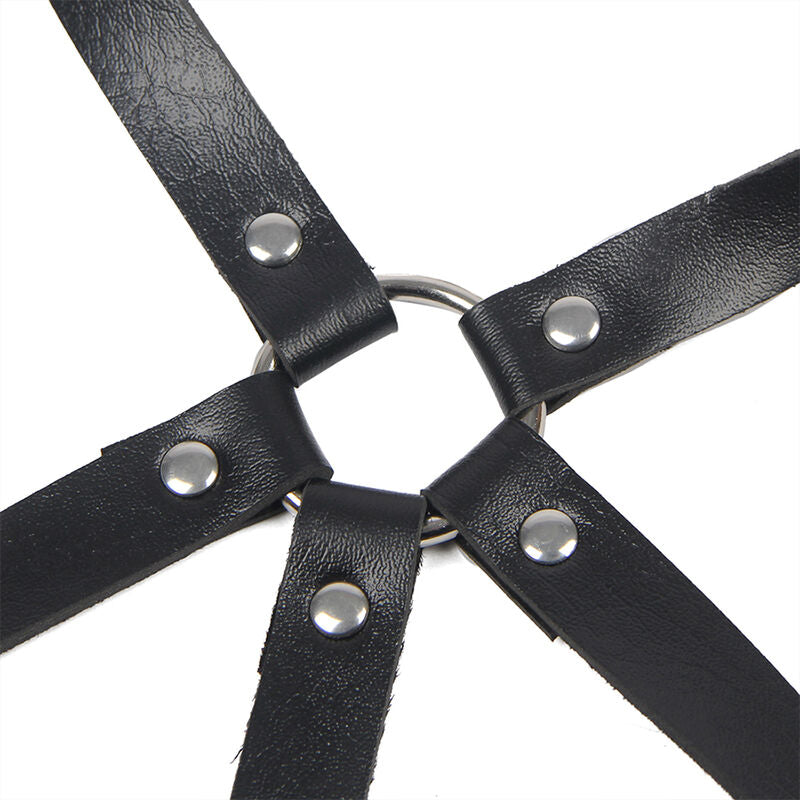 Comprar SUBBLIME Arnés De Pecho Con Anillas De Cuero Negro – Diseño Elegante Para Comodidad Y Estilo-Noxtic