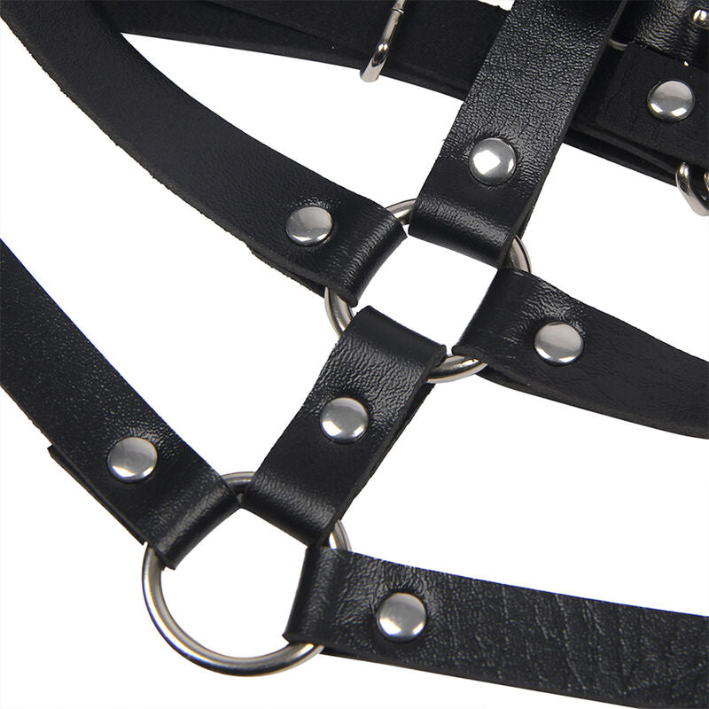 Comprar SUBBLIME Arnés De Pecho Con Anillas De Cuero Negro – Diseño Elegante Para Comodidad Y Estilo-Noxtic