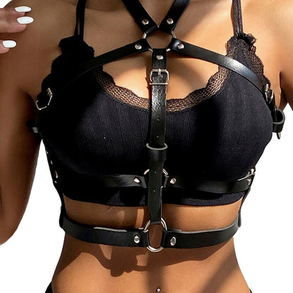 Comprar SUBBLIME Arnés De Pecho Con Anillas De Cuero Negro – Diseño Elegante Para Comodidad Y Estilo-Noxtic