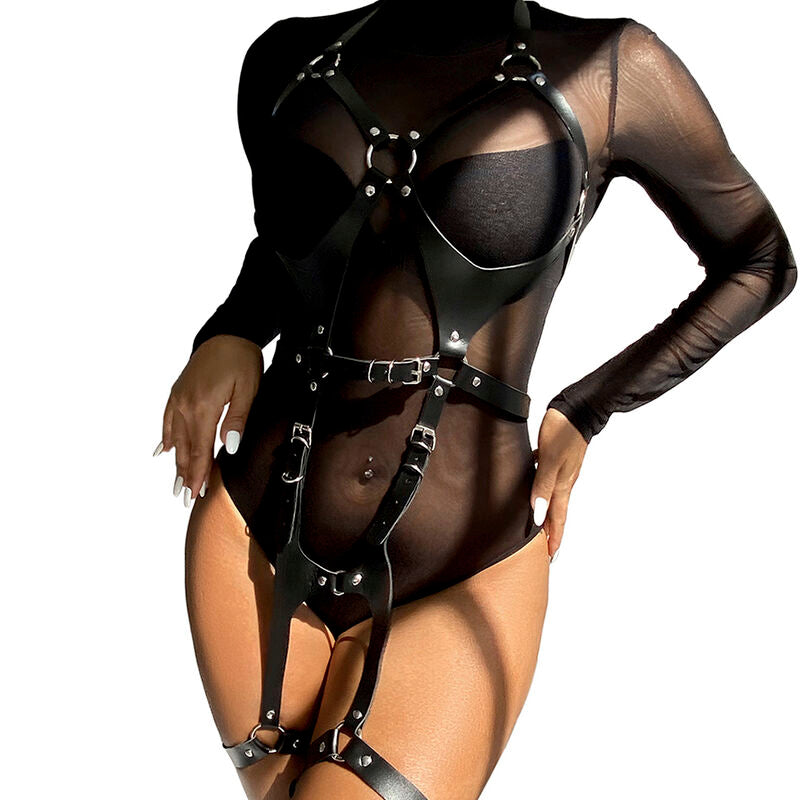 Comprar SUBBLIME Arnés Cuerpo Entero Negro – Diseño Elegante Con Hebillas Ajustables-Noxtic