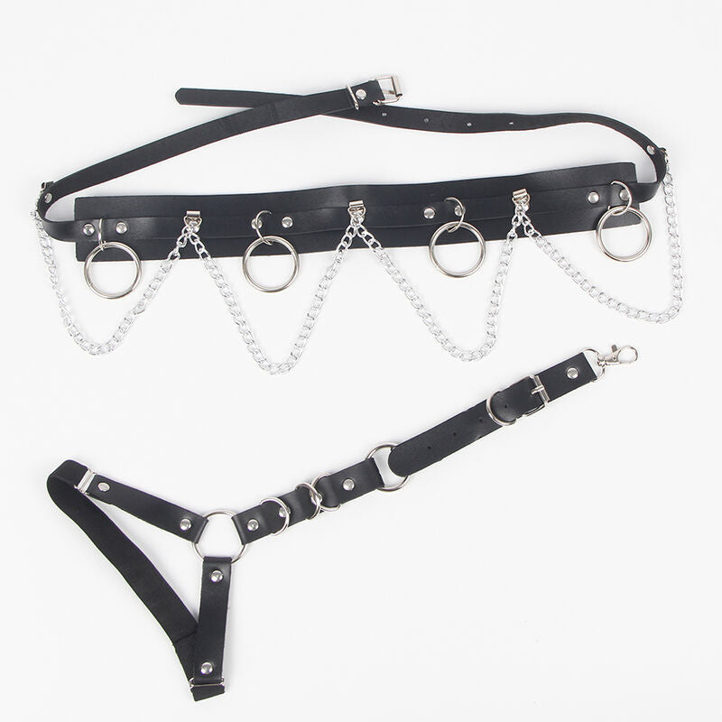 Comprar SUBBLIME Arnés Cinturón Y Liga Con Detalles De Cadenas – Diseño Elegante Para Libertad Y Confianza-Noxtic