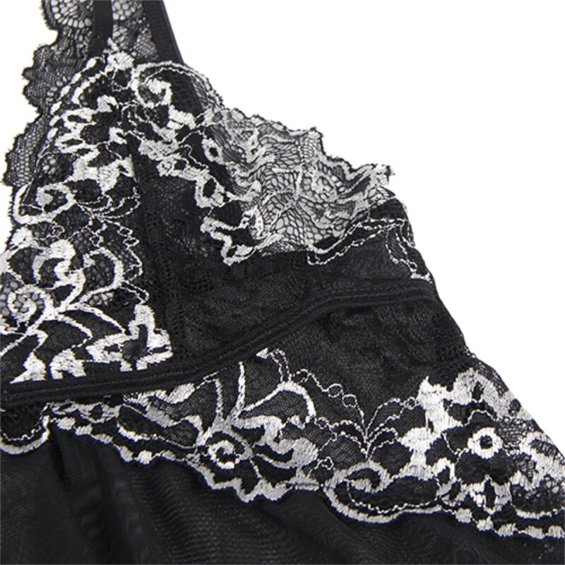 SUBBLIME Babydoll Tul Con Encaje S M – Diseño Elegante Con Confort Sensacional