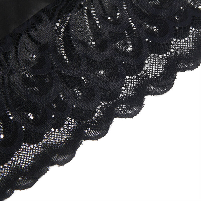 SUBBLIME Babydoll Floral Negro S M – Diseño Elegante Para Momentos De Intimidad