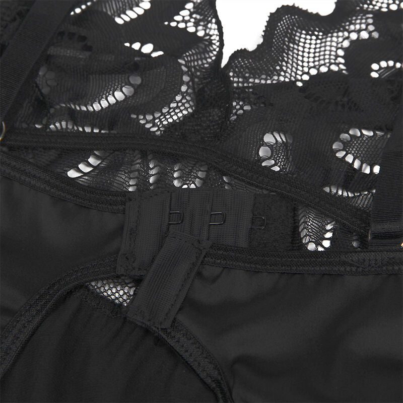 SUBBLIME Babydoll Floral Negro S M – Diseño Elegante Para Momentos De Intimidad