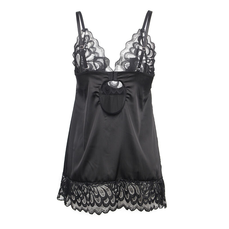 SUBBLIME Babydoll Floral Negro S M – Diseño Elegante Para Momentos De Intimidad