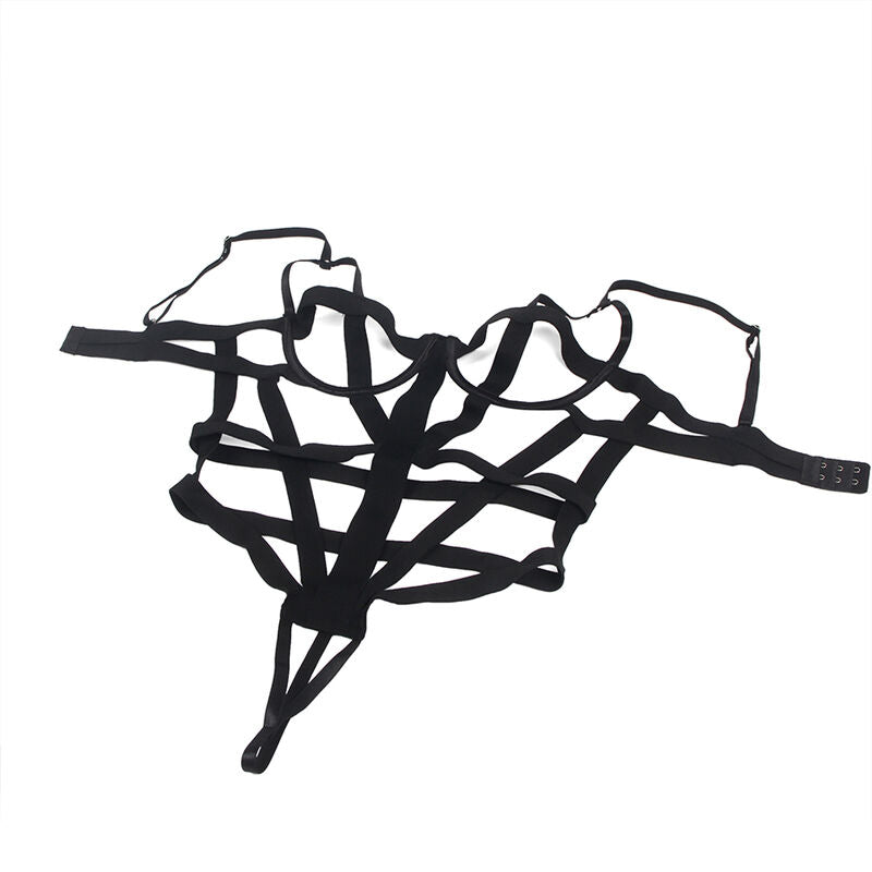 SUBBLIME Tuta Sexy Ritagliata Nera S/M – Design Elegante e Confortevole per il Tuo Comfort Quotidiano