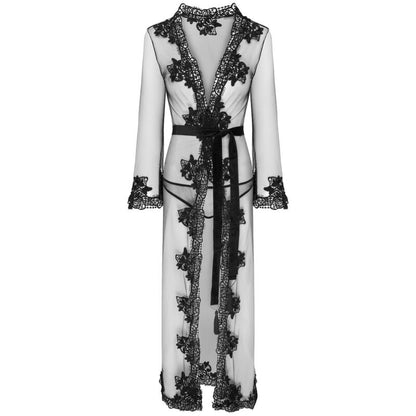 LivCo Corsetti Fashion Nokina LC XG055 Completo Vestaglia e Slip Nero Taglia Unica – Design Elegante per Comfort e Stile