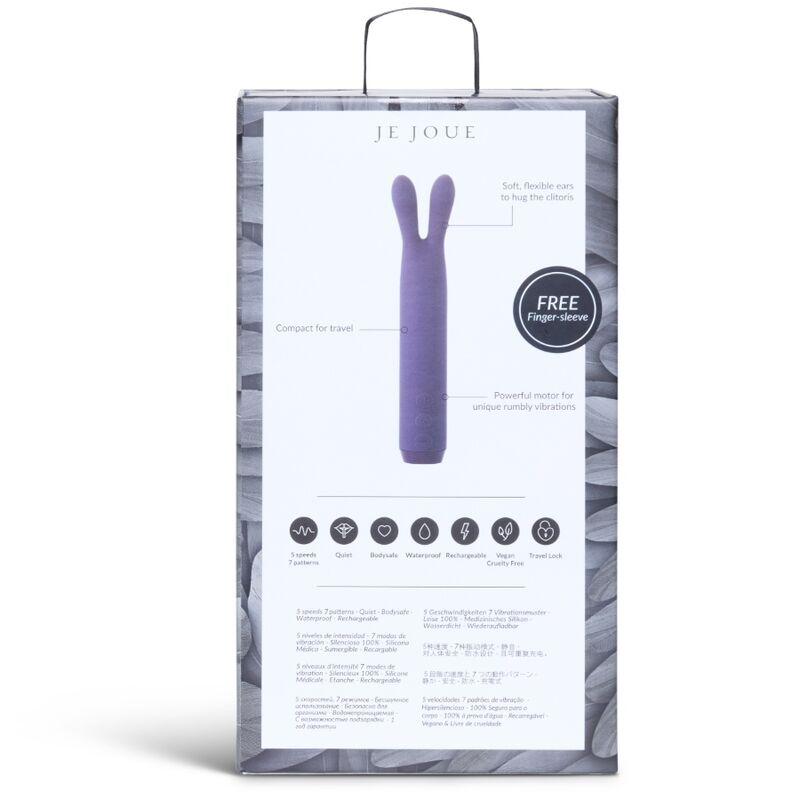 JE JOUE Rabbit Vibrating Bullet Lilla – Design elegante con motore potente per sensazioni uniche