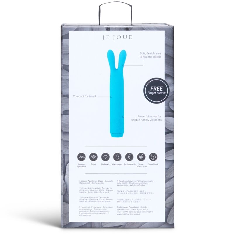 Comprar JE JOUE Bala Vibradora Rabbit Teal – Vibraciones Intensas Con Orejas Flexibles Para Placer Personalizado-Noxtic