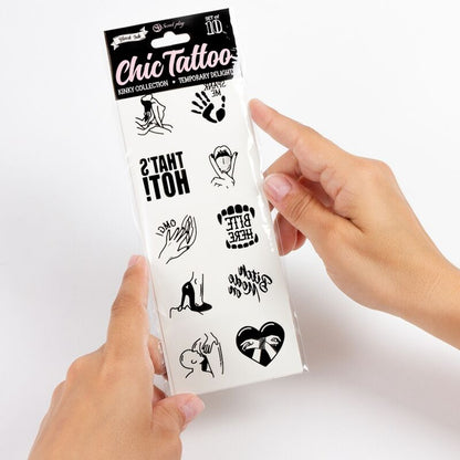 SECRET PLAY Set De 10 Tattoos Temporales – Diseño Creativo Para Expresión Personal