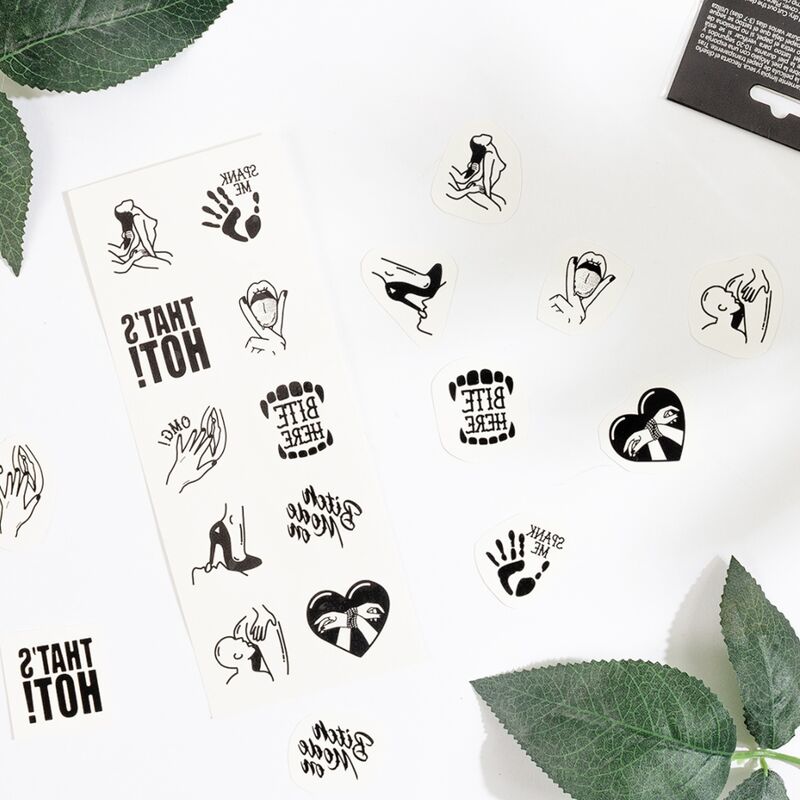SECRET PLAY Set De 10 Tattoos Temporales – Diseño Creativo Para Expresión Personal
