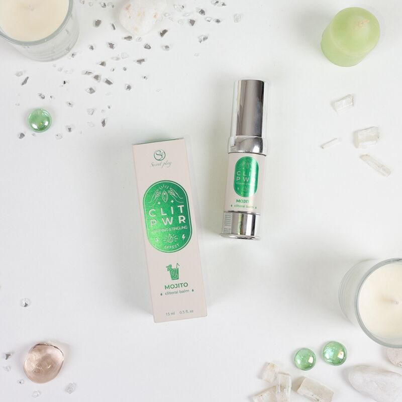 SECRET PLAY Clit Pwr Mojito Balm – Stimolante con una sensazione rinfrescante per il piacere intimo