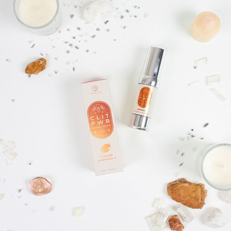 SECRET PLAY Clit Pwr Bálsamo De Clítoris Mango – Bálsamo Estimulante Con Efecto Calor Para Placer Intenso