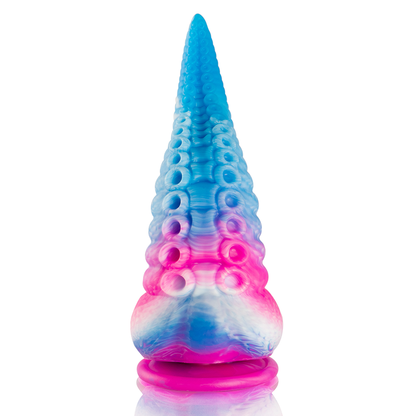 EPIC Phorcys Grande Dildo con Tentacolo Blu - Design ispirato alla mitologia per il piacere sensoriale