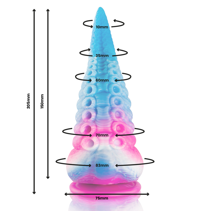 Comprar EPIC Phorcys Dildo Tentáculo Azul Grande – Diseño Inspirado En La Mitología Para Placer Sensorial-Noxtic